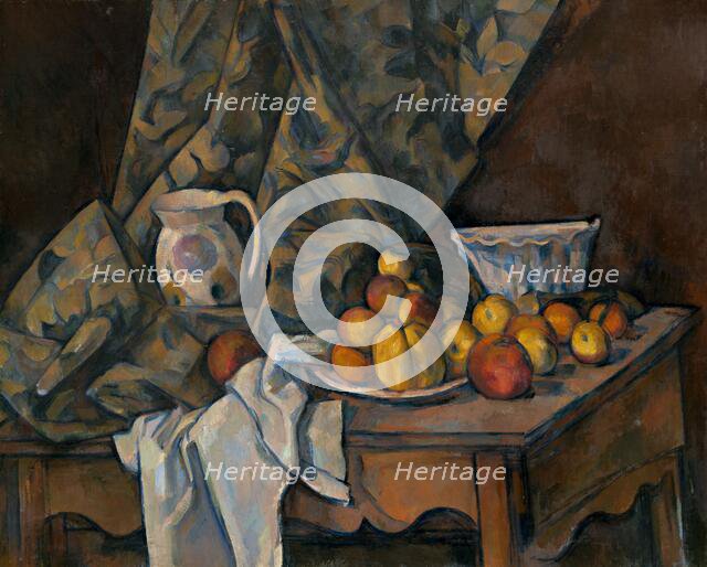 Still Life with Apples and Peaches, c. 1905. Creator: Paul Cezanne.