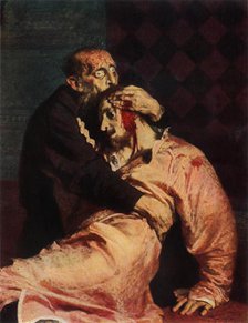 'Ivan the Terrible and His Son Ivan on November 16, 1581', 1885, (1965).  Creator: Il'ya Repin.