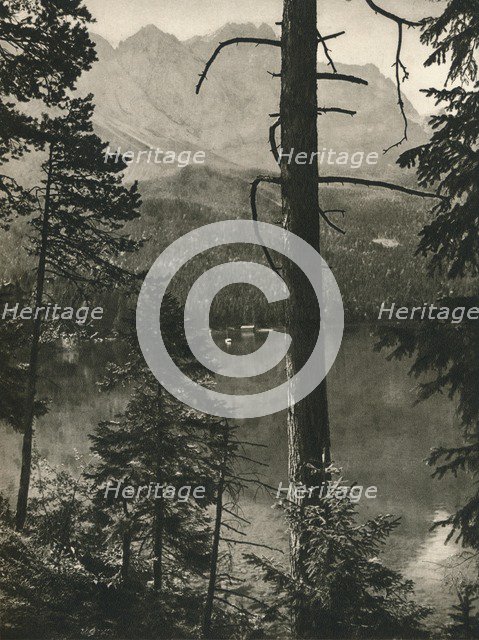 'Eibsee, Zugspitze', 1931. Artist: Kurt Hielscher.
