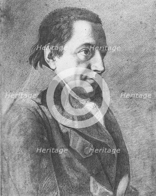 Portrait of Johann Gottlieb Fichte (1762-1814), c. 1800. Artist: Bury, Friedrich (1763-1823)