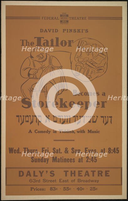 The Tailor Becomes a Storekeeper, New York, 1938. Creator: Unknown.