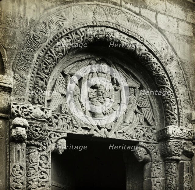 Ely Cathedral: Carving Over Prior's Door, 1891. Creator: Frederick Henry Evans.