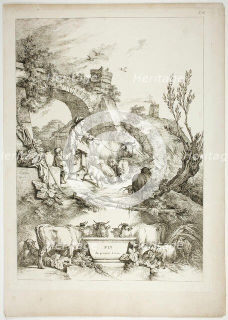 Plate 36 of 38 from Oeuvres de J. B. Huet, 1796–99. Creator: Jean Baptiste Marie Huet.