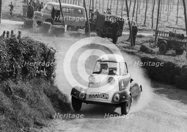 Messerschmitt, K.Piper at Bodiam hill climb 1961. Creator: Unknown.