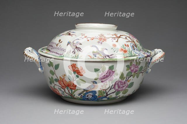 Tureen, Vienna, c. 1725. Creator: Du Paquier Porcelain Manufactory.