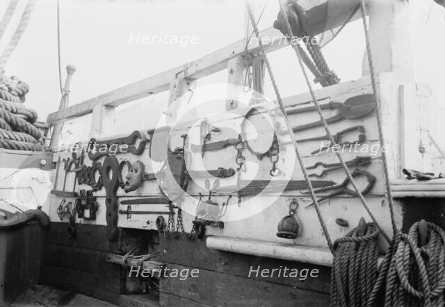 Torture irons on SUCCESS, between c1910 and c1915. Creator: Bain News Service.