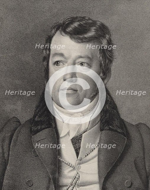 Portrait of the organist and composer Friedrich Schneider (1786-1853), c. 1840. Creator: Oldermann, Ernst Friedrich (1802-1874).