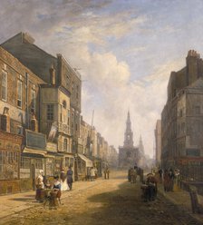 'The Strand, Looking Eastwards from Exeter Change', c1824. Artist: Caleb Robert Stanley
