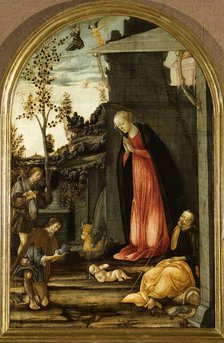 The Adoration of the Shepherds, ca 1475. Creator: Ciampanti, Michele (active 1463-1510).