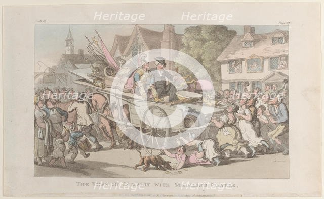 The Vicar in company with Strolling Players, from "The Vicar of Wakefield", May 1, ..., May 1, 1817. Creator: Thomas Rowlandson.