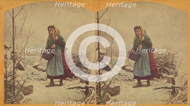 Woodcutters daughter (evening)., about 1860. Creator: Unknown.