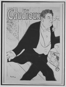 Caudieux, 1893., 1893. Creator: Henri de Toulouse-Lautrec.