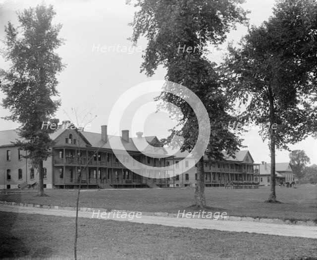 The Barracks, Fort Brady, Sault Ste. Marie, Mich., between 1900 and 1910. Creator: Unknown.