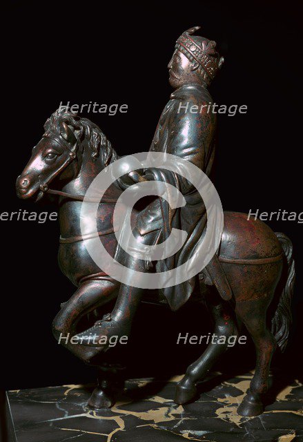 Equestrian statue of Charlemagne, 8th century. Artist: Unknown