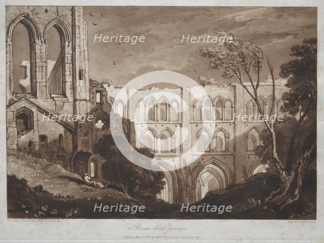 Liber Studiorum: Rivaux Abbey, Yorkshire. Creator: Joseph Mallord William Turner (British, 1775-1851).