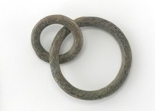 Two interlocked rings, Eastern Zhou dynasty, 5th-4th century BCE. Creator: Unknown.