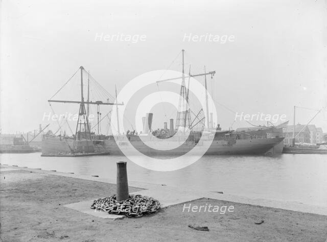 U.S.S. Buffalo, at Brooklyn Navy Yard, between 1898 and 1901. Creator: Unknown.