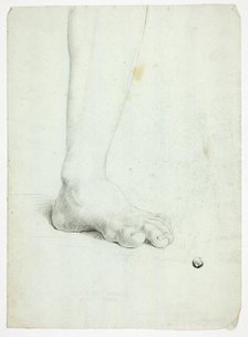 Left Leg of Standing Figure, n.d. Creator: John Downman.