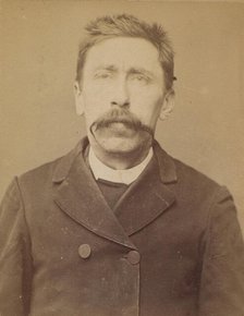 Tournadre. Jacques (ou Eugène). 32 ans, né à Marchal (Cantal). Journaliste. Anarchiste. 3/..., 1894. Creator: Alphonse Bertillon.