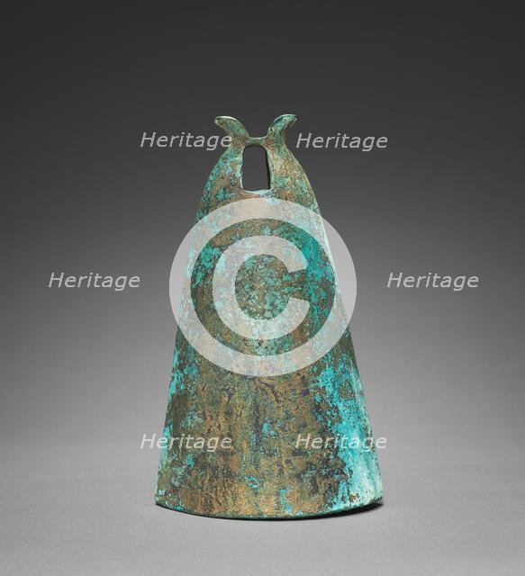 Bell with Diamond-Shaped Insignia, 300s-100s BC. Creator: Unknown.