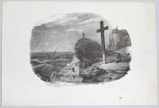 Cliff of Fécamp, 1820. Creator: Émile Jean-Horace Vernet.