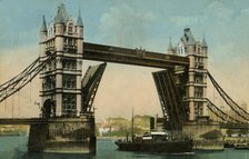 Tower Bridge, London, 1915.  Creator: Unknown.