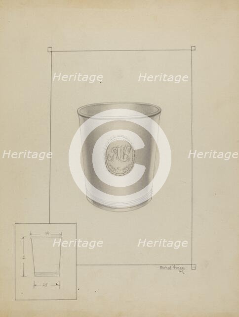 Silver Beaker, c. 1936. Creator: Michael Fenga.
