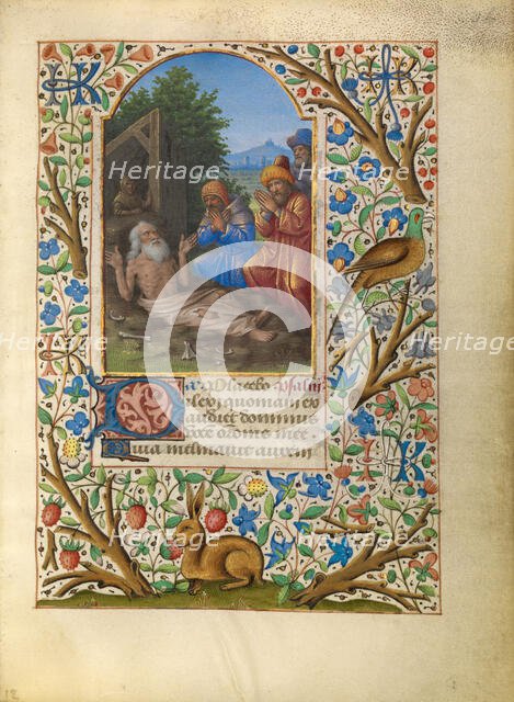 Job on the Dung Heap; Katherine Hours, about 1480-1485. Creator: Jean Bourdichon.