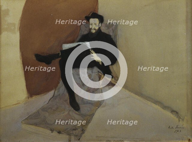Portrait of Hugo Simberg, 1903. Creator: Antti Faven.