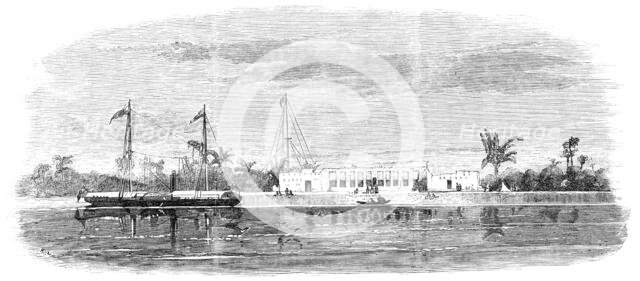 Sketches in the Persian Gulf - Margill, the Residence of the British Consul, near Bussorah, 1857. Creator: Unknown.