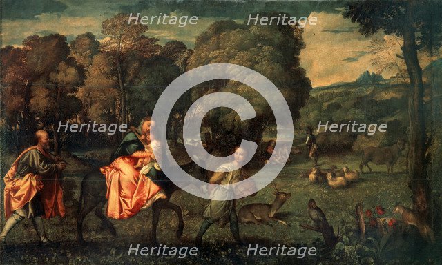 'The Flight into Egypt', c1508.  Artist: Titian