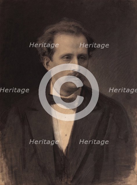 Portrait of the pianist and composer Nikolay Rubinstein (1835-1881), 1870s.
