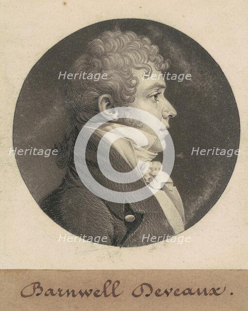 John Barnwell Deveaux, 1809. Creator: Charles Balthazar Julien Févret de Saint-Mémin.