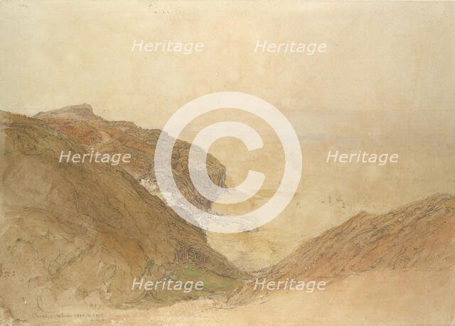 View of Clovelly, Devon, ca. 1848-49. Creator: Samuel Palmer.