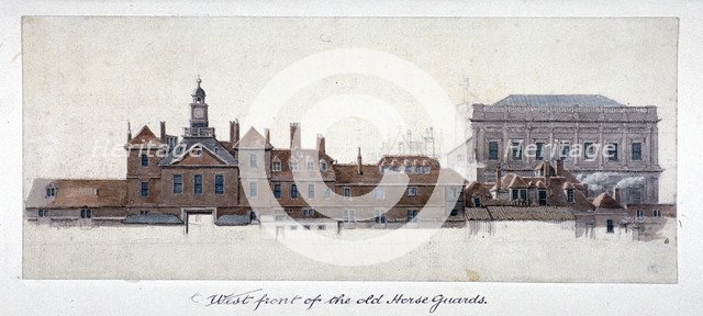 East front of Horse Guards, Westminster, London, c1749.                                    Artist: Paul Sandby