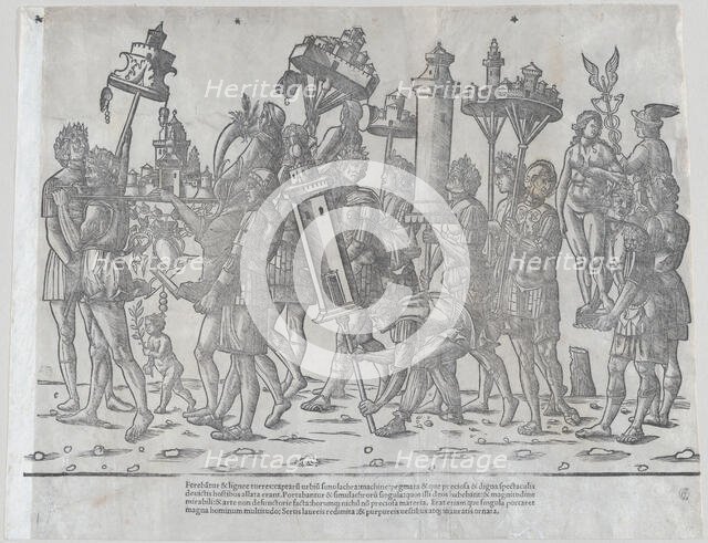 The Triumph of Caesar: Statues of Venus and Mercury, after 1503. Creator: Jacob von Strassburg.