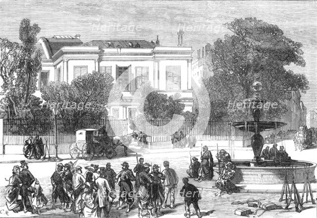 House of M. Thiers, Place St. Georges, Paris, 1871. Creator: C. R..