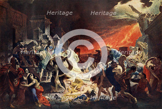 'Destruction of Pompeii', 1833, (1939). Creator: Karl Briullov.