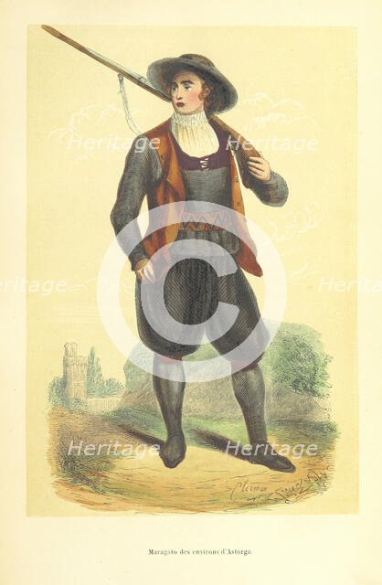 Maragato from the area of the Astorga, 1848.  Creator: Clerman.