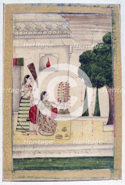 Gunakali Ragini, Ragamala Album, School of Rajasthan, 19th century. Artist: Unknown