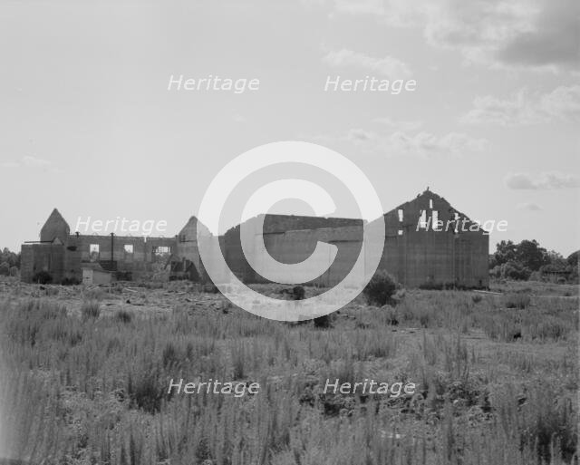 Remains of sawmill in Fullerton, Louisiana, 1937. Creator: Dorothea Lange.