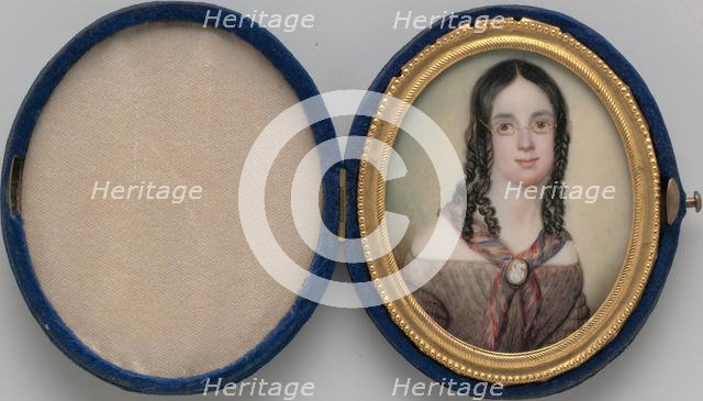 Portrait of a Lady, ca. 1845. Creator: Daniel F. Ames.