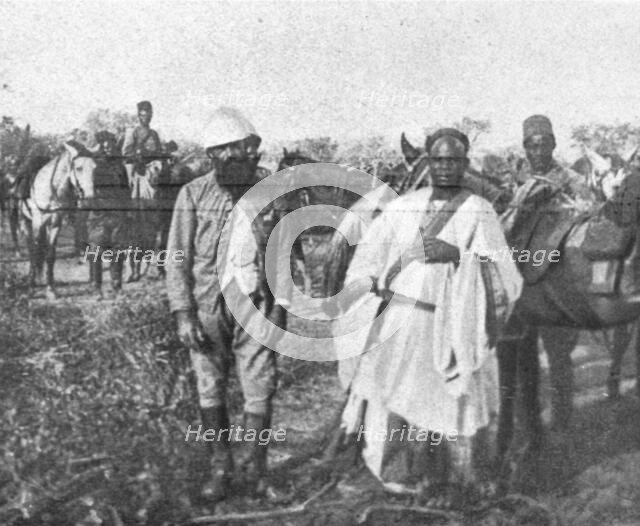 'La conquete du Cameroun; le capitaine Godard, tue a Yamboutou, le 13 fevrier 1915..., 1915. Creator: Unknown.