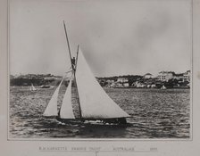 Harnett's yacht "Australian", 1860. Creator: Unknown.