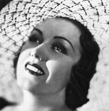Fay Wray, Canadian-born American film actress, 1934-1935. Artist: Unknown