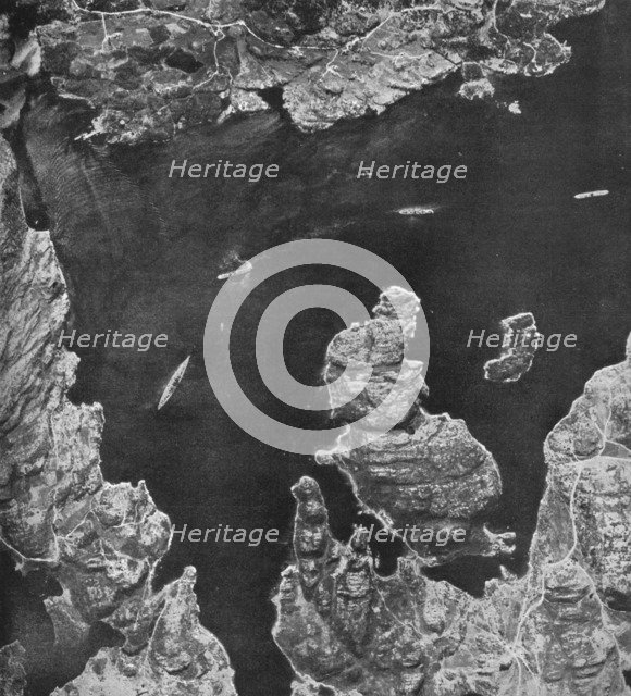 The picture that sank a battleship, 1941 (1943).  Artist: Michael Suckling.