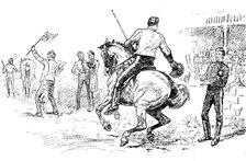 Sketches at the Royal Military Tournament...: hailing the victor, 1890. Creator: Unknown.