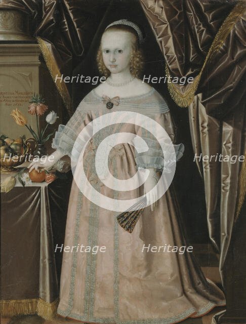 Kristina, 1645-1705, Princess of Baden-Durlach, Duchess of Saxe-Gotha, 1651. Creator: Anon.