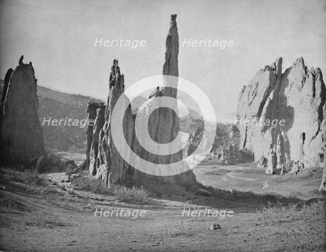 'Cathedral Spires, Garden of the Gods, Colorado', c1897. Creator: Unknown.