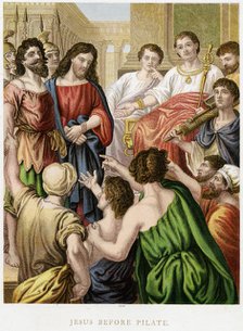 'Jesus before Pilate', mid 19th century. Artist: Unknown